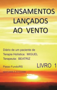 Capa do Livro Pensamentos Lançados ao Vento - Livro 01