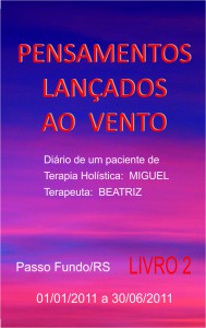 Capa do Livro Pensamentos Lançados ao Vento - Livro 02