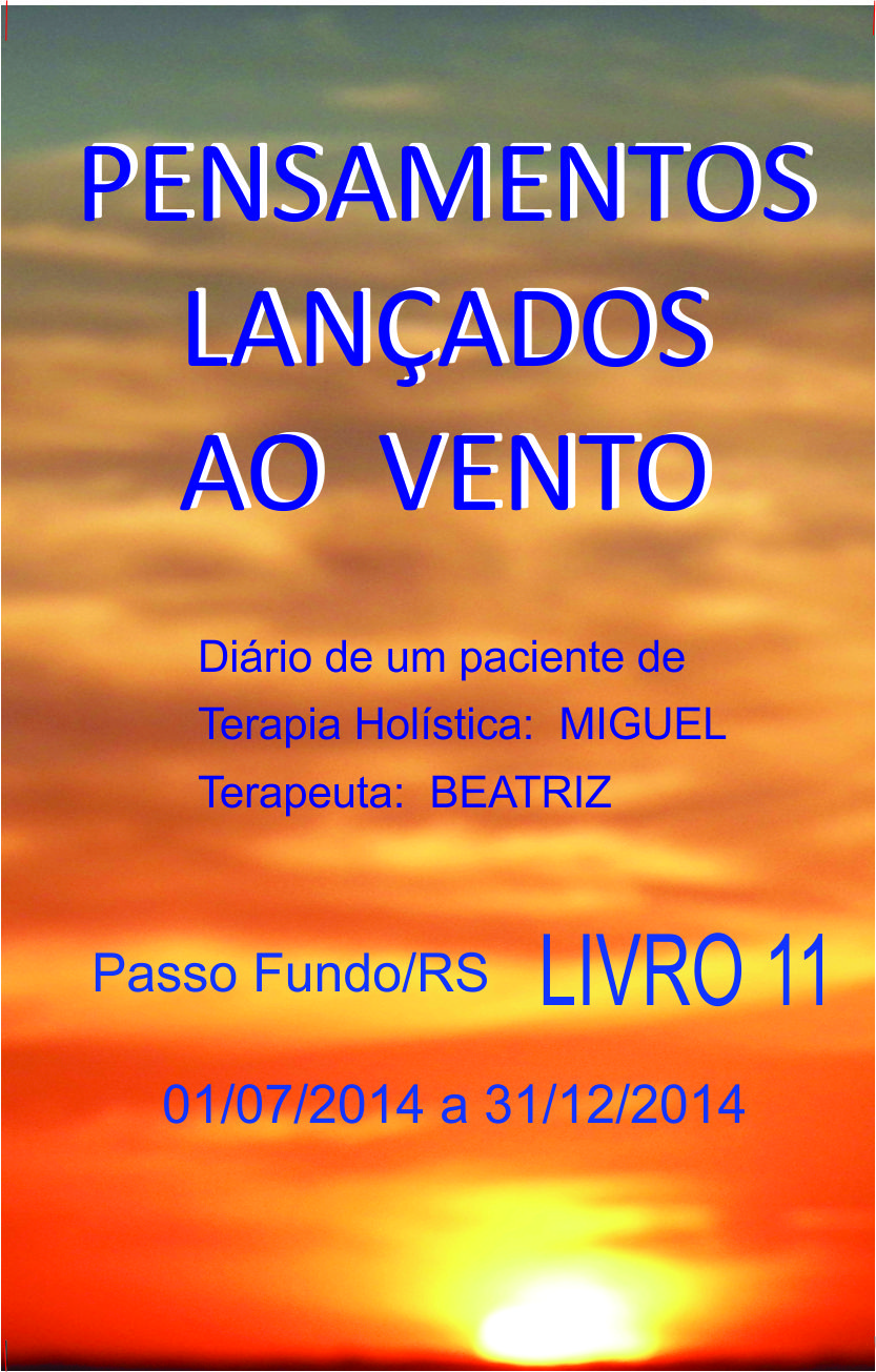 Capa do Livro Pensamentos Lançados ao Vento - Livro 11