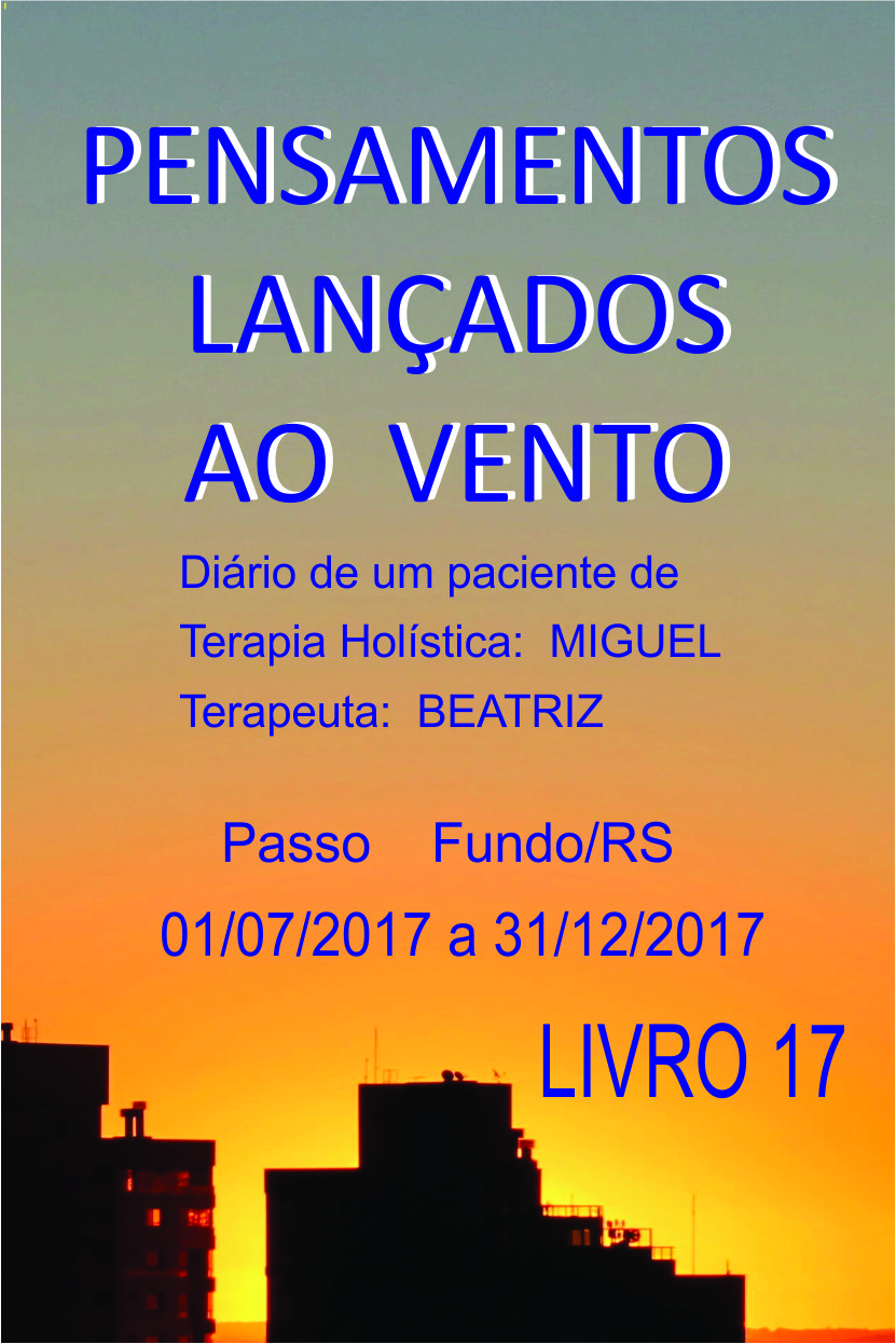 Capa do Livro Pensamentos Lançados ao Vento - Livro 17