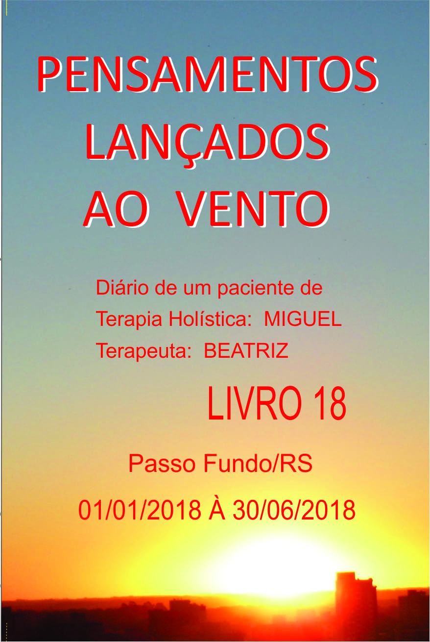 Capa do Livro Pensamentos Lançados ao Vento - Livro 18