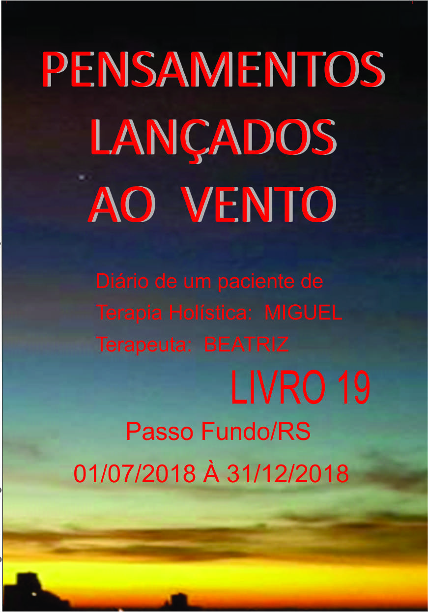 Capa do Livro Pensamentos Lançados ao Vento - Livro 19