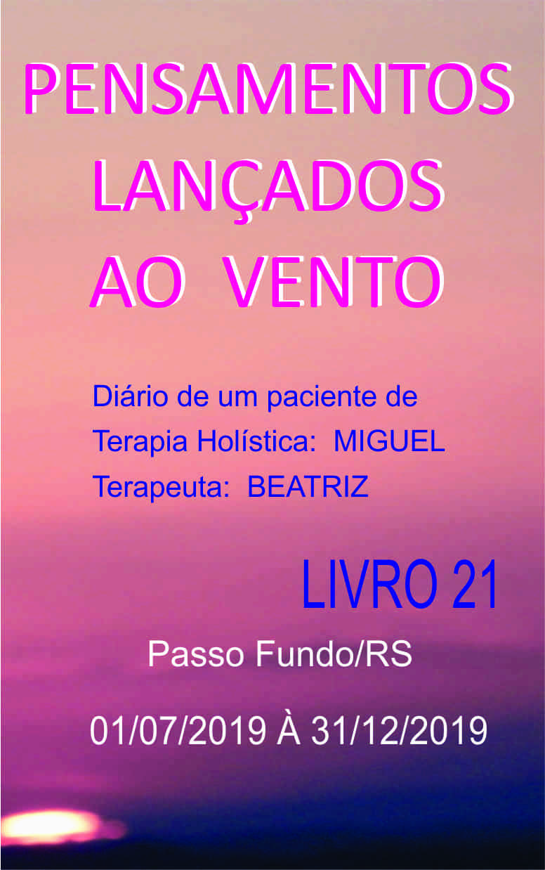 Capa do Livro Pensamentos Lançados ao Vento - Livro 21