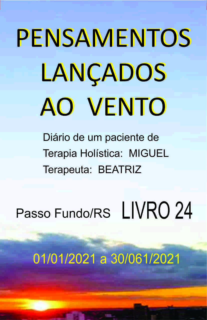 Capa do Livro Pensamentos Lançados ao Vento - Livro 24